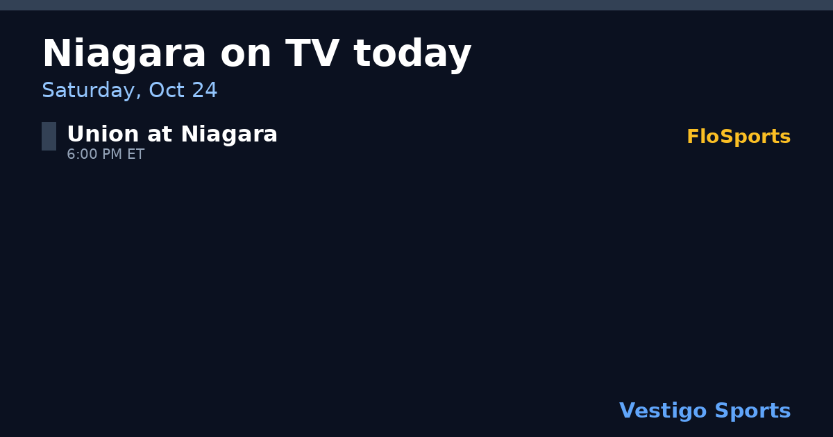 Share card: Niagara Purple Eagles games on TV Saturday, Oct 24