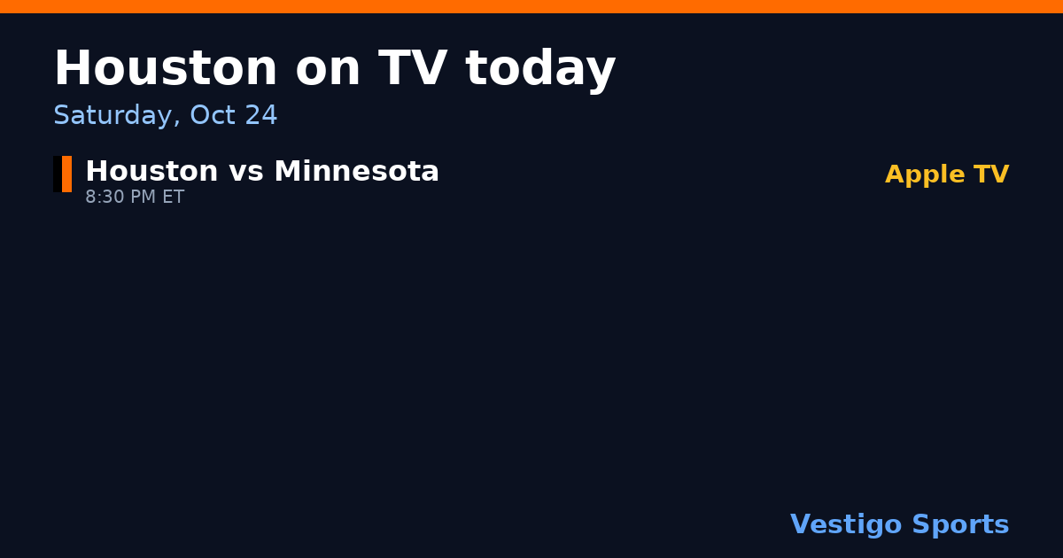 Share card: Houston Dynamo FC games on TV Saturday, Oct 24