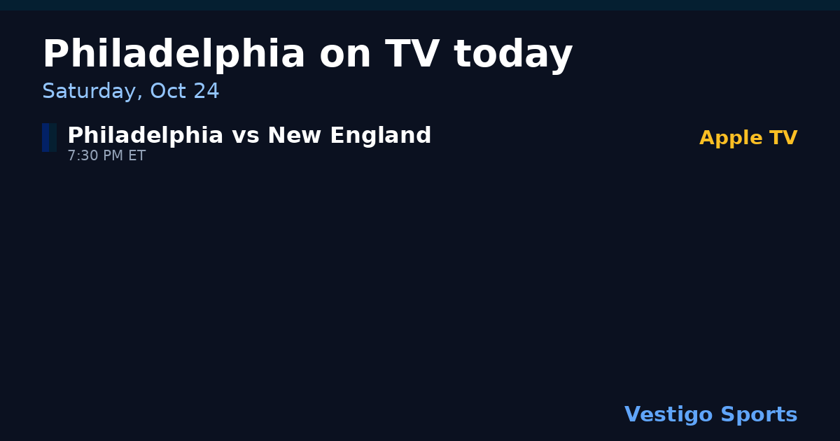 Share card: Philadelphia Union games on TV Saturday, Oct 24