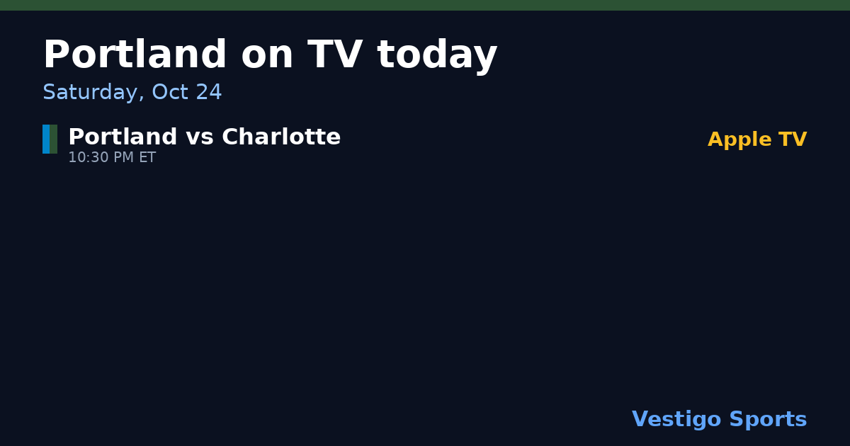 Share card: Portland Timbers games on TV Saturday, Oct 24