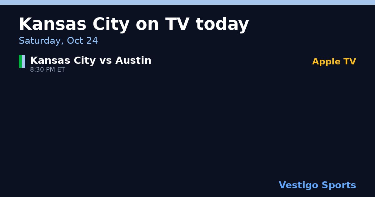 Share card: Sporting Kansas City games on TV Saturday, Oct 24