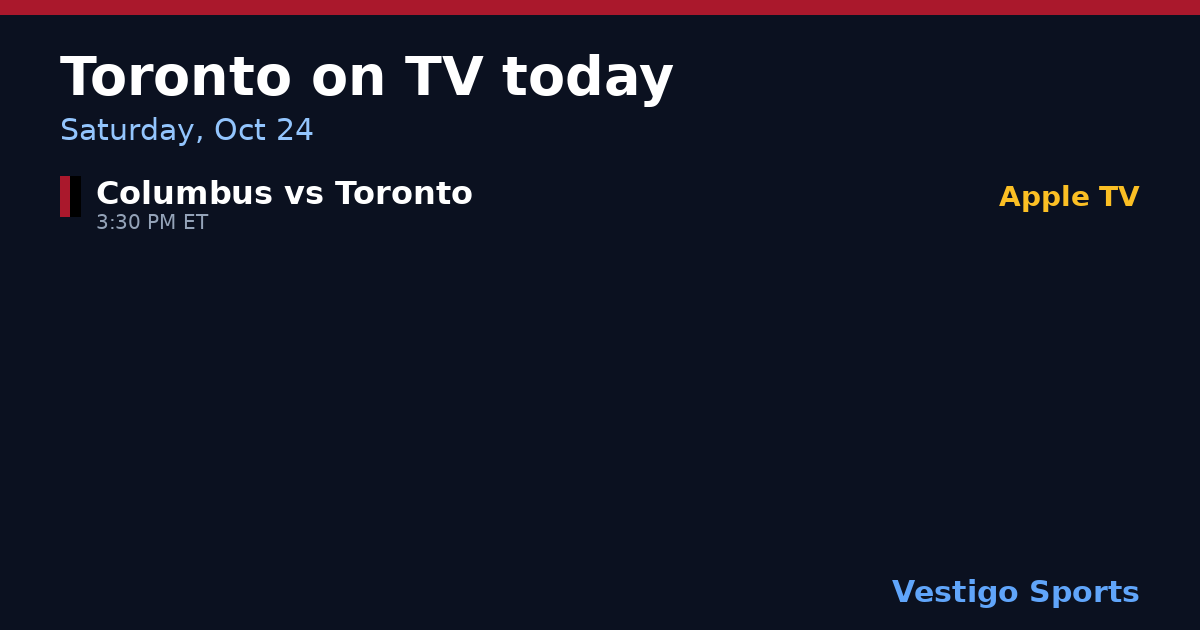 Share card: Toronto FC games on TV Saturday, Oct 24